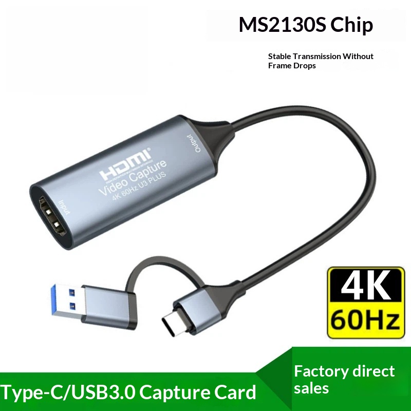 Usb C To Hdmi - USB3.0 Video-Aufnahmekarte 4K 60Hz Typ C