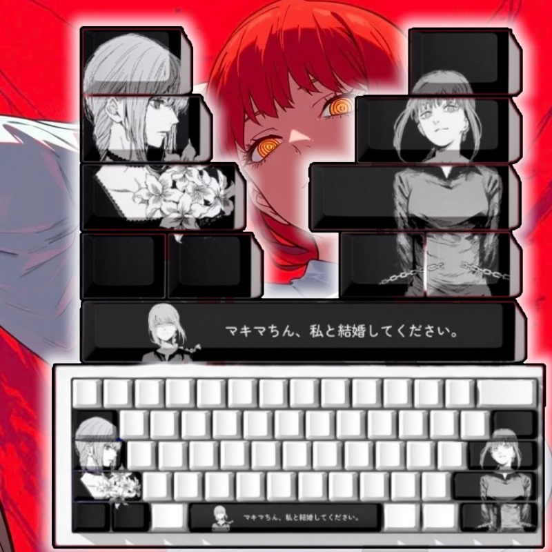 Tech Gaming Accessories - Chainsaw Man Makima Theme Anime-Tastenkappen für