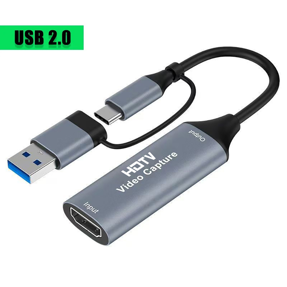 Usb C To Hdmi - 2-in-1 USB 3.0 Videoaufnahmekarte 4K HDMI-kompatibel