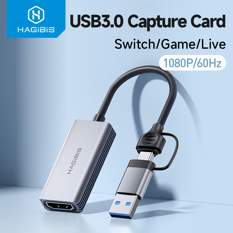 Usb C To Hdmi - Hagibis USB 3.0 Videoaufnahmekarte HDMI-kompatibel zu