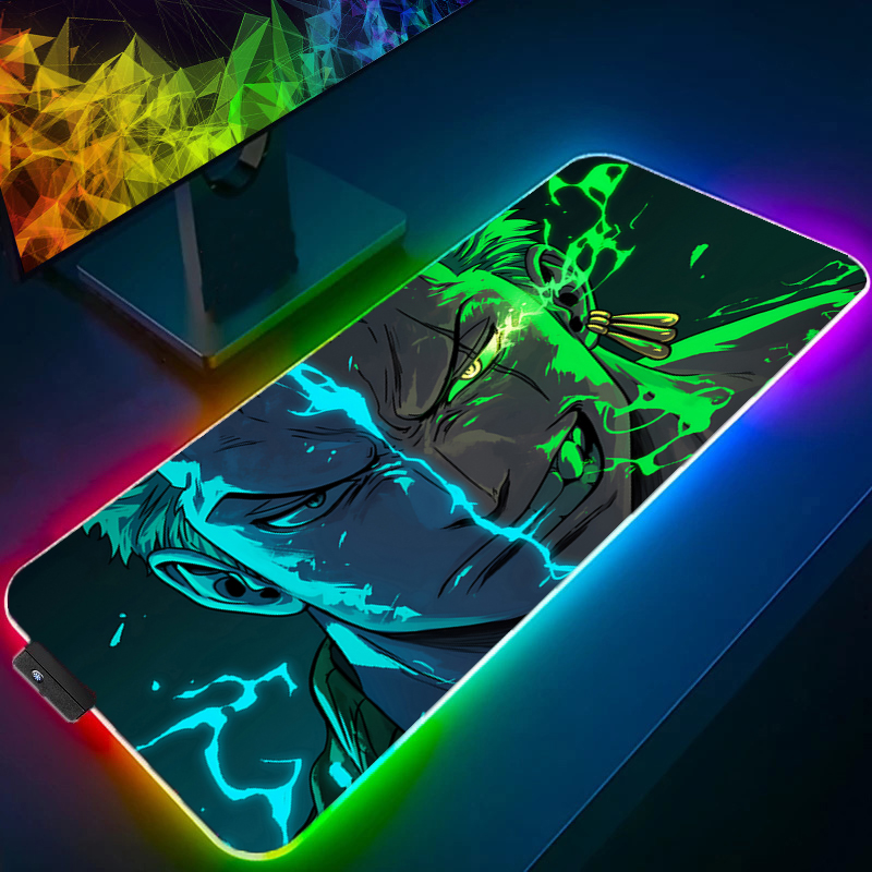 Tech Gaming Accessories - ONE PIECE Zoro Mauspad RGB Gaming