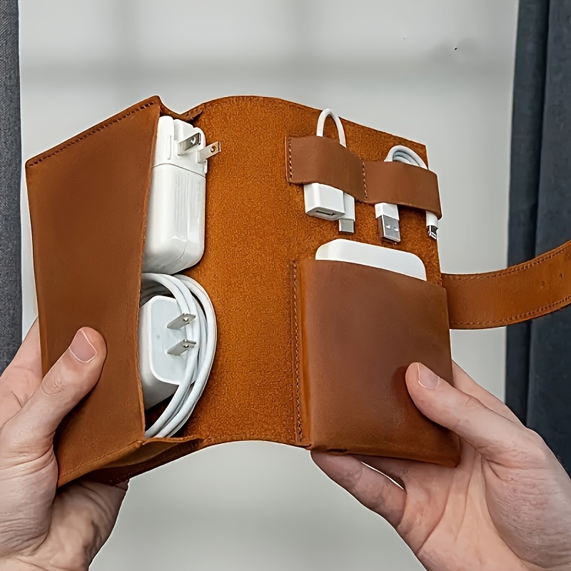 Tech Accessories For Laptop - 1 Stück PU-Leder-Organizer mit mehreren Fächern,