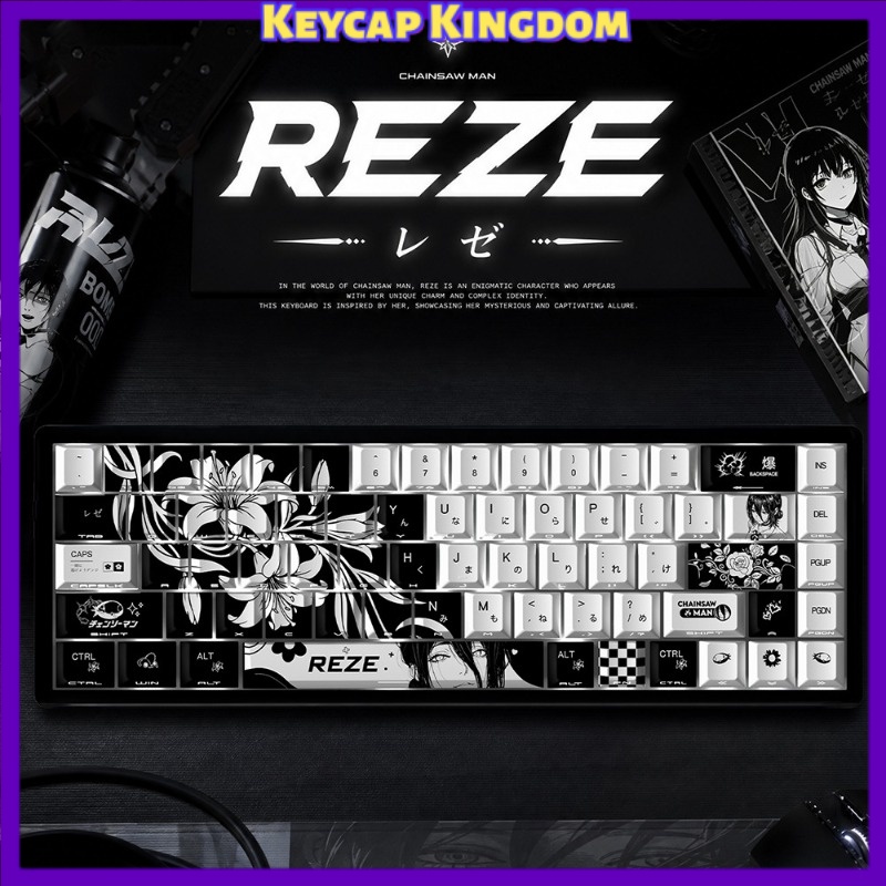 Tech Gaming Accessories - NEUE Reze 5.0 Anime-Tastenkappen mit Chainsaw