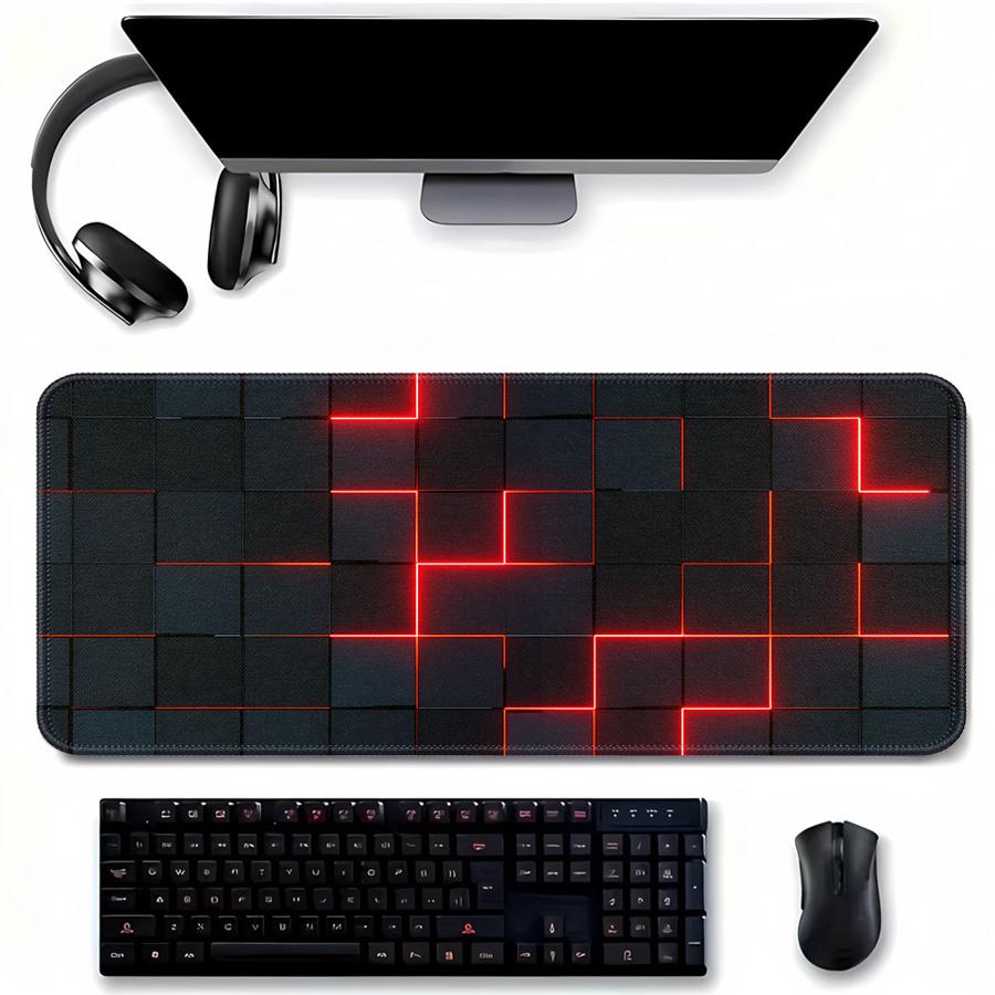Tech Accessories For Laptop - Neon Square Tech Mauspad, Spielkonsolen-Pad, Büro-Pad,