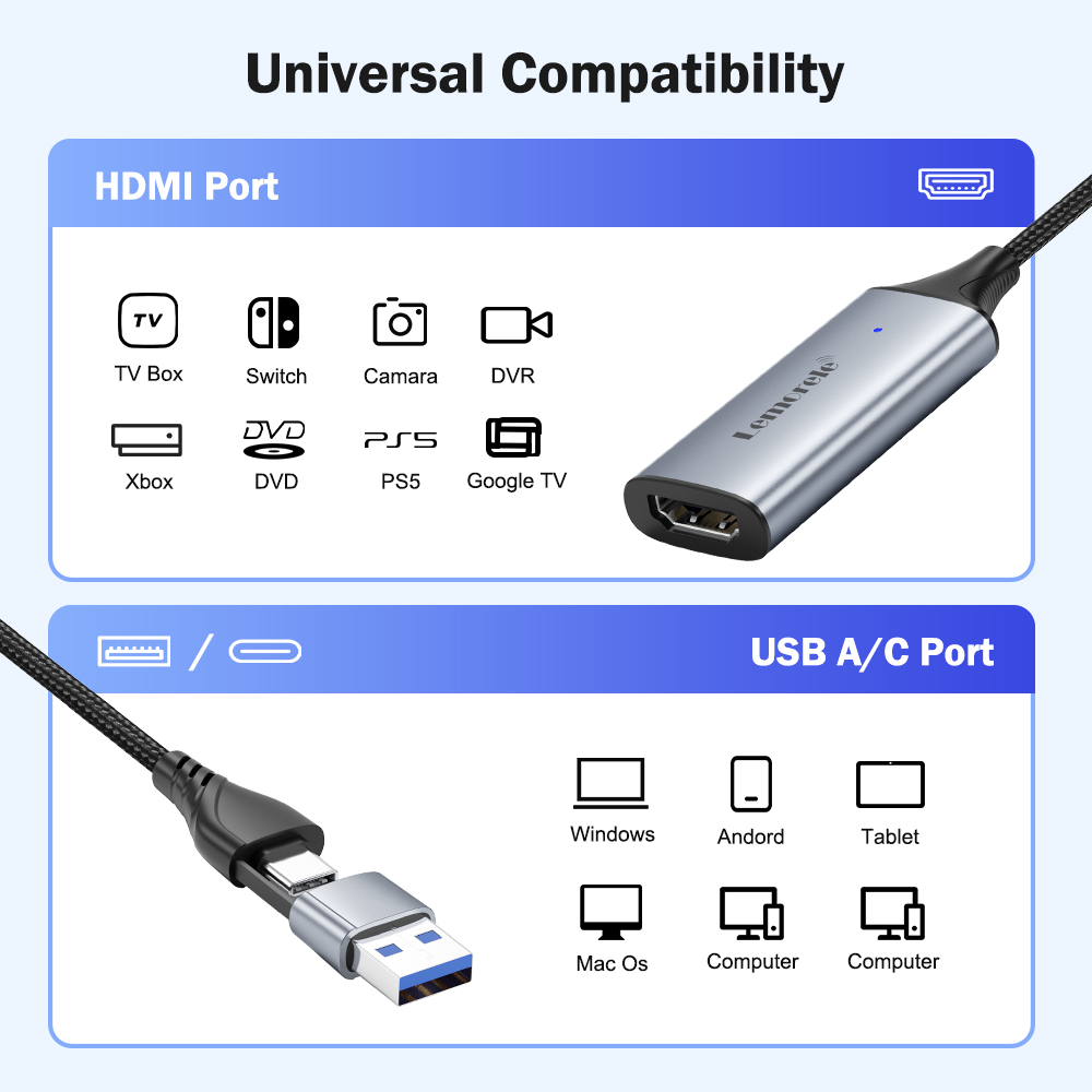Lemorele USB 2.0 Video Capture – Usb C To Hdmi Bewertung und Preis