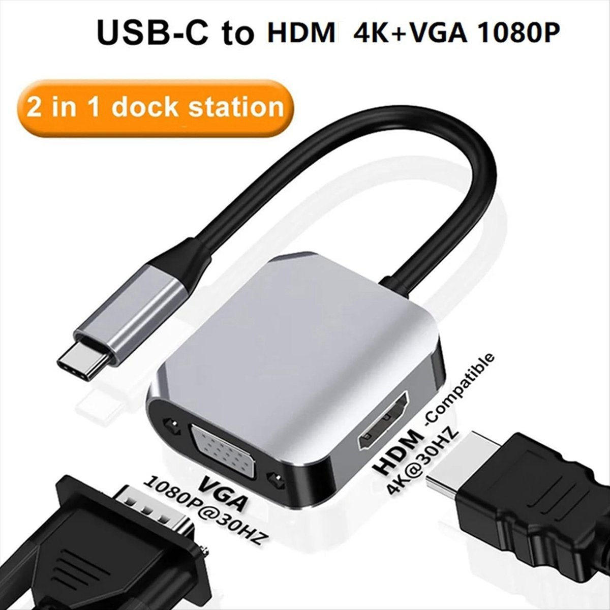 *A14E USB C Dockingstation, 2- – Usb C To Hdmi Bewertung und Preis