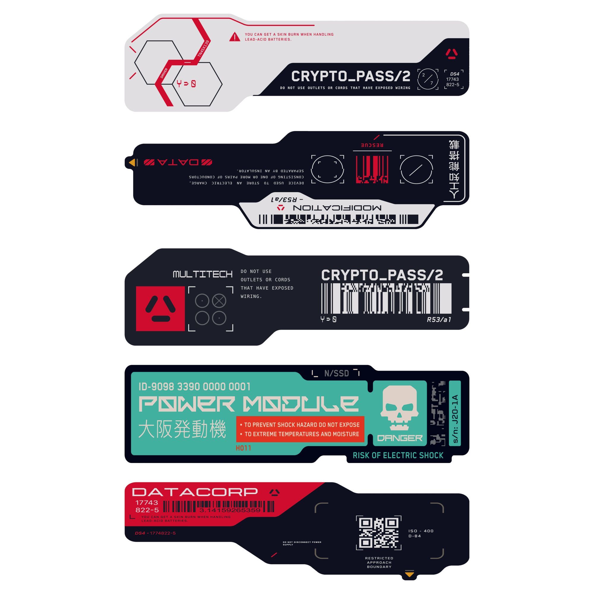 Cyberpunk Tech QR-Code Vinyl-A – Tech Accessories For Laptop Bewertung und Preis