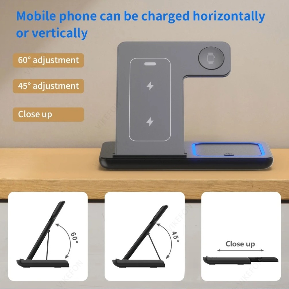Faltbare 3-in-1 Kabellose Lade – Wireless Charger 3 In 1 Bewertung und Preis