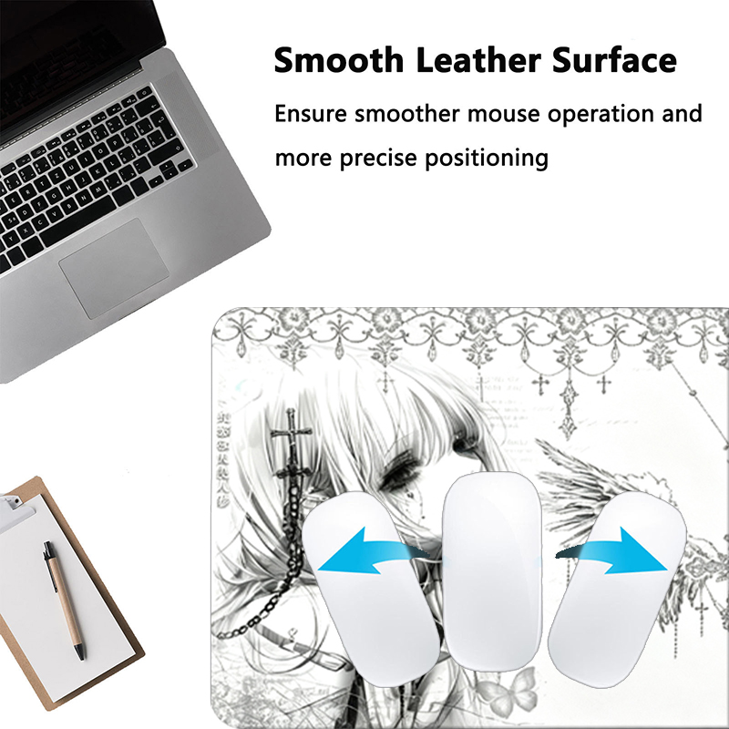 Leder-Mauspad Schwarz Weiß Ani – Tech Gaming Accessories Bewertung und Preis